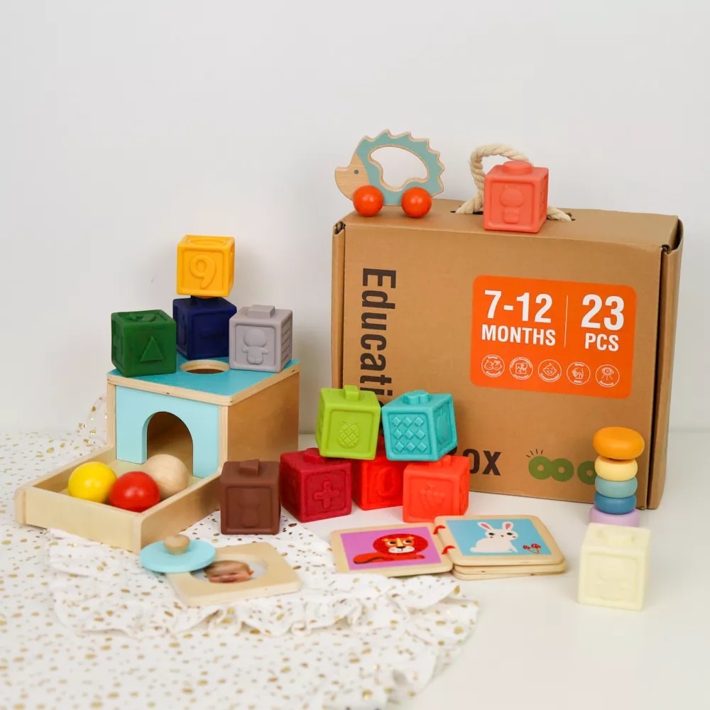 Montessori box pre bábätká 7-12 mesiacov